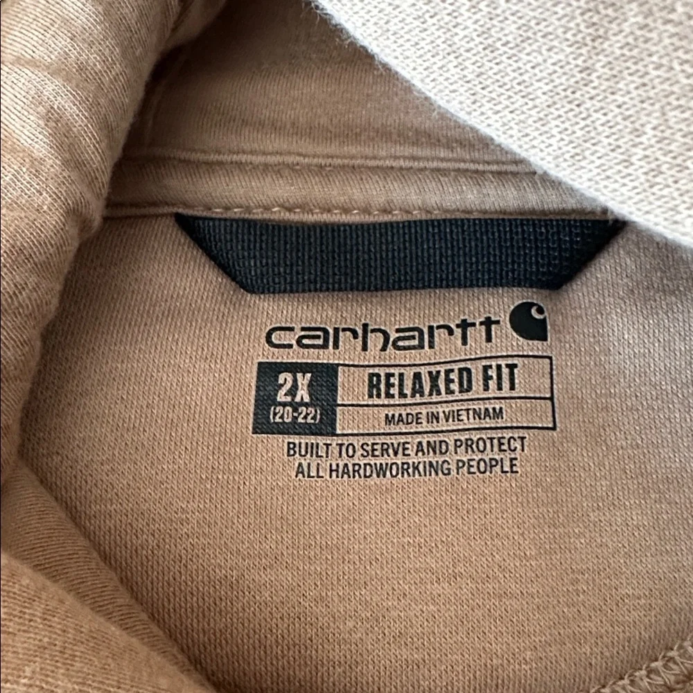 Carhartt Tan Pullover Hoodie - Picture 3 of 5